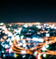 Abstract city bokeh light background